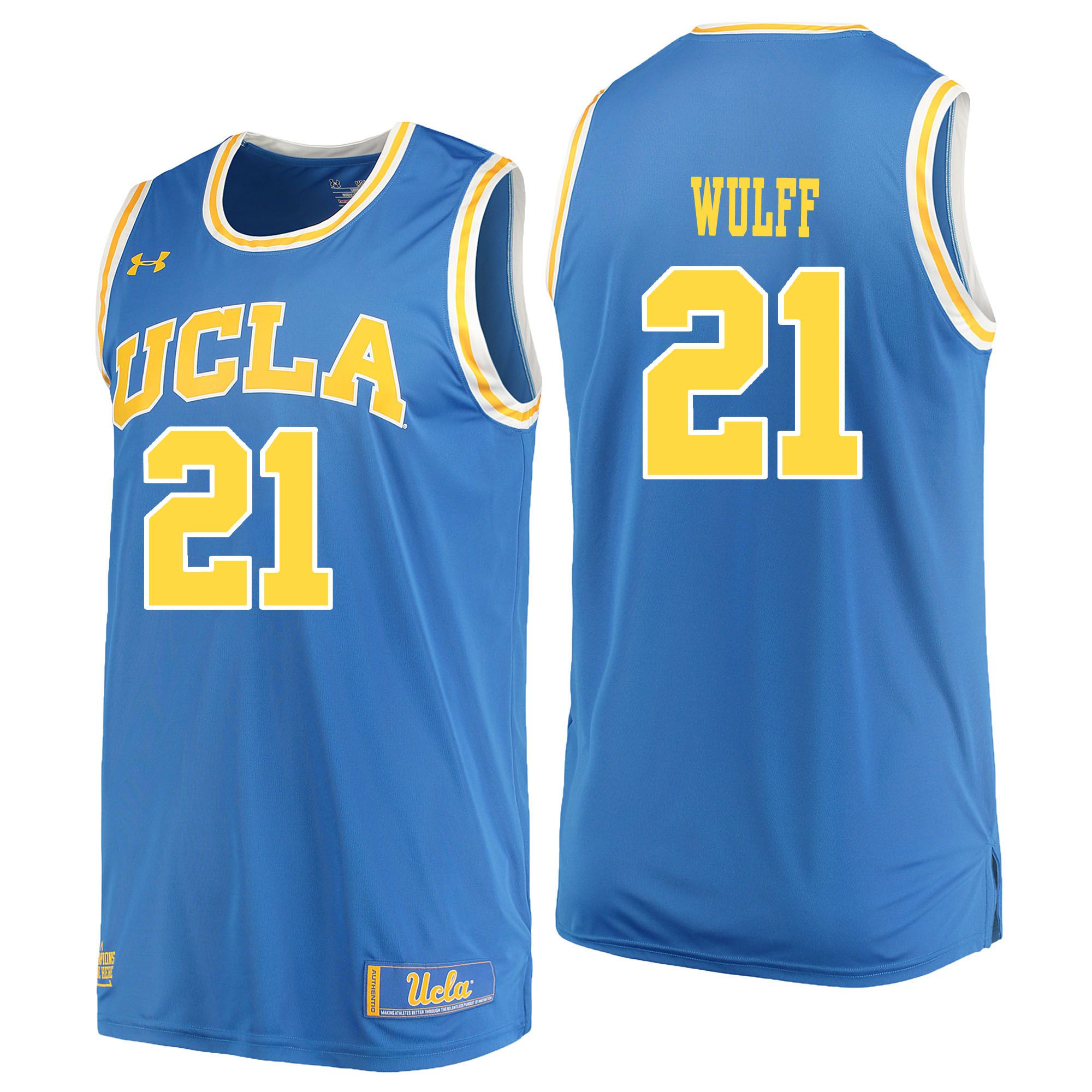 Men UCLA UA 21 Wulff Light Blue Customized NCAA Jerseys